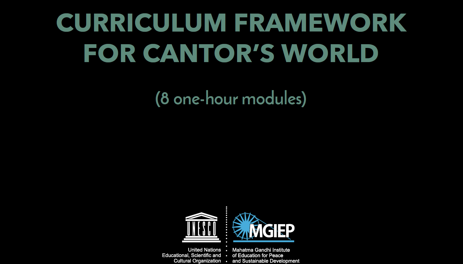 Curriculum Framework